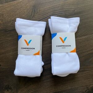 Viasox White Compression Socks for Women NWT